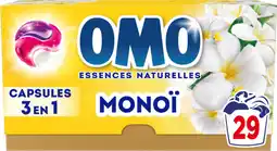 Auchan Omo lessive capsules 3en1 monoi omo offre