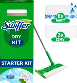 Auchan Swiffer balai poussière kit lingettes sèches swiffer offre