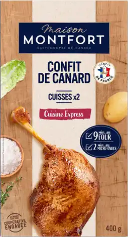 Auchan Supermarché Maison montfort 2 cuisses de canard confites maison montfort offre