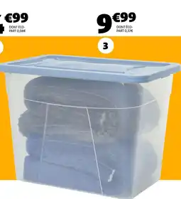 Gifi Box à roulettes 80 l offre