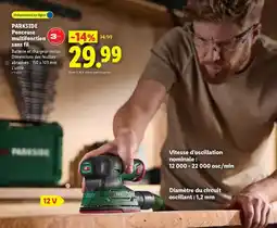 Lidl Parkside - porceuse multifonction sans fil offre