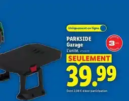 Lidl Parkside - garage offre