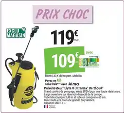Gamm vert Pulvérisateur elyte 8 ultramax offre