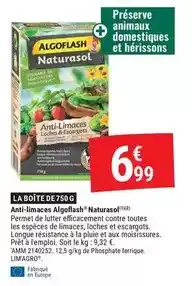 Gamm vert Algoflash - la boîte de750g offre