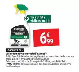 Gamm vert Care - désherbant polyvalent desherb' express offre