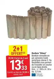 Gamm vert Dim - bordure siloux offre