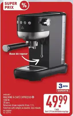 ALDI Ambiano - machine a cafe expresso offre