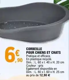 E.Leclerc Dim - corbeille pour chiens et chats offre