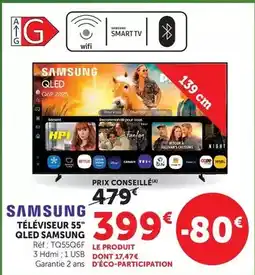 Super U Samsung - téléviseur 55 qled offre