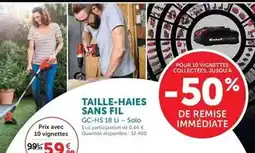 Super U Solo - taille-haie sans fil offre