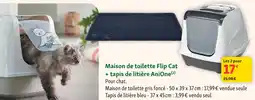 Maxi Zoo Anione maison de toilette flip cat + tapis de litière offre