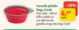Maxi Zoo Dogs creek gamelle pliable offre