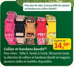 Maxi Zoo Bandit collier et bandana pour chien offre