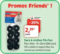 Maxi Zoo Fit+fun sacs à crottes offre