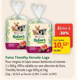 Maxi Zoo Versele-laga foins timothy offre