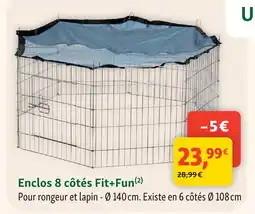 Maxi Zoo Fit+fun enclos 8 côtés offre