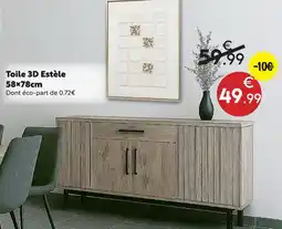 Maxi Bazar Toile 3d estèle offre