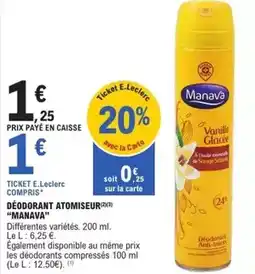 E.Leclerc Express E.leclerc - déodorant atomiseur offre