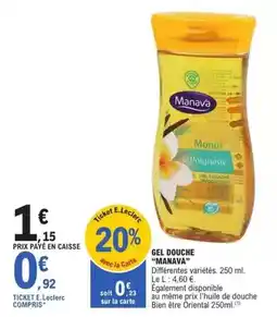 E.Leclerc Express E.leclerc - gel douche offre