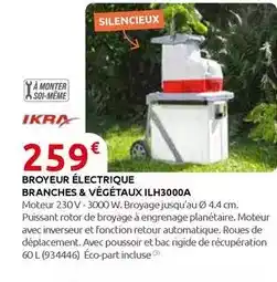 Rural Master Broyeur électrique branches & végétaux ilh3000a offre