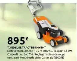 Rural Master Tondeuse tractée rm 650 t offre