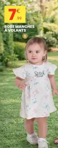 Stokomani Robe manches à volants offre