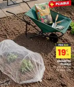 Stokomani Brouette pliable offre