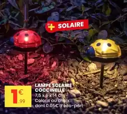 Stokomani Lampe solaire coccinelle offre