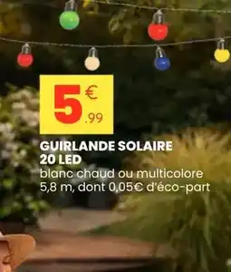 Stokomani Guirlande solaire 20 led offre