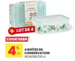 Stokomani 4 boîtes de conservation offre
