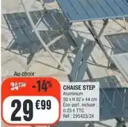 La Foir'Fouille Chaise step offre