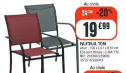 La Foir'Fouille Fauteuil tom offre