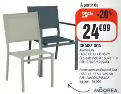 La Foir'Fouille Moorea - chaise goa offre