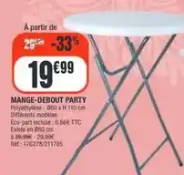 La Foir'Fouille Mange-debout party offre