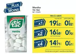 METRO Tic tac - menthe offre