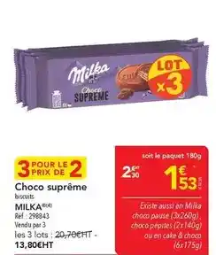 METRO Milka - choco suprême offre