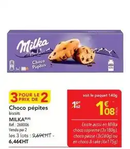 METRO Milka - choco pépites offre