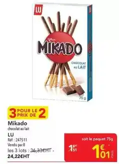 METRO Mikado - chocolat au lait offre