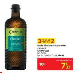 METRO Carapelli - huile d'olive vierge extra classico offre