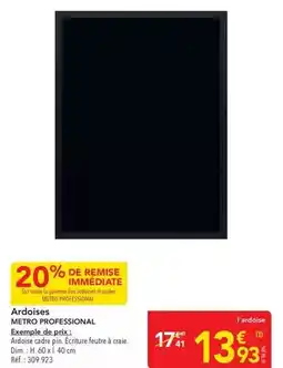 METRO Metro - ardoisee offre