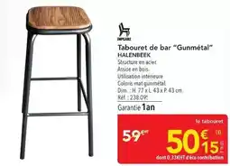 METRO Dim - tabouret de bar gunmetal offre