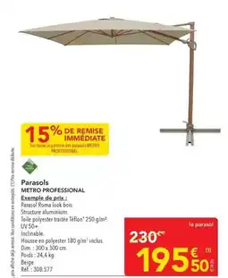 METRO Metro - parasols offre