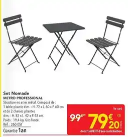 METRO Metro - set nomade offre