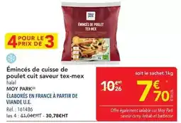 METRO Paysan gourmand - émincés de cuisse de poulet cuit saveur tex-mex offre