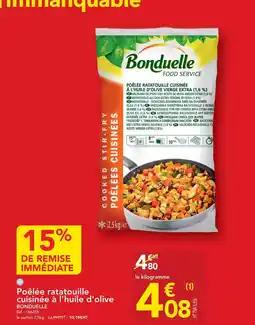 METRO Bonduelle - poêlée ratatouille cuisinée à l'huile d'olive offre