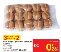 METRO Harry's - pain burger gourmet semoule offre
