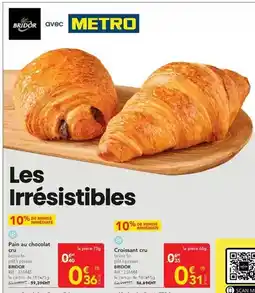 METRO Bridor - croissant cru cru briodor offre