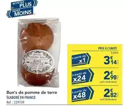METRO Bun's de pomme de terre offre