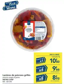 METRO Metro - lanieres de poivrons grillés offre