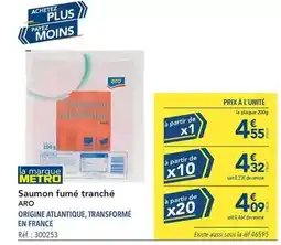 METRO Aro - saumon fumé tranché offre